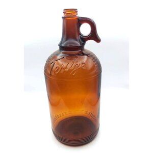 Vintage Texize Amber Glass One Gallon Bleach Jug Bottle